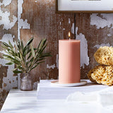 THE FLORAL SOCIETY Ribbed Pillar Candle