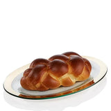 ANNIEGLASS Judaica Challah Platter, 24K Gold