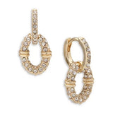 RALPH LAUREN Pavé Intertwined Link Drop Earrings