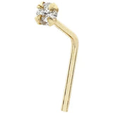 RHONDA SUTTON BODIFINE 14K Gold Diamond Accent Nose Stud