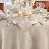 NEWBRIDGE Caiden Elegance Damask Oval Tablecloth, 60" x 84"