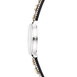 REBECCA MINKOFF Beaded Leather Band Watch