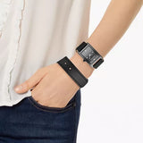 REBECCA MINKOFF Leather Wrap Watch