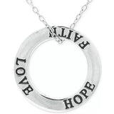 GIANI BERNINI "Love, Faith, Hope" Pendant Necklace