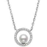 GIANI BERNINI Freshwater Pearl & CZ Pendant Necklace