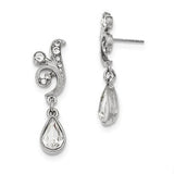 1928 Swarovski Elements Teardrop Earrings