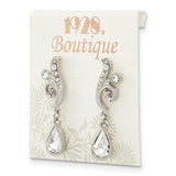 1928 Swarovski Elements Teardrop Earrings