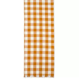 MACY'S Checkered Pumpkin Spice Table Runner