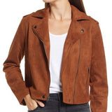 BB DAKOTA BY STEVE MADDEN Jet Set Suede Moto Jacket