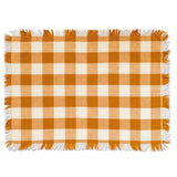 MACY'S Checkered Pumpkin Spice Placemat