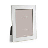 ADDISON ROSS 4x6 Silver Plated White Picture Frame