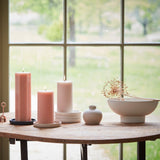 THE FLORAL SOCIETY Ribbed Pillar Candle