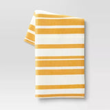 Plush Striped Throw Blanket