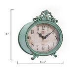 Decorative Pewter Mantel Clock