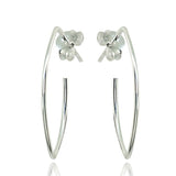 GIANI BERNINI Sterling Silver Marquise Hoop Earrings