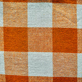 MACY'S Checkered Pumpkin Spice Table Runner