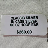 MACY'S Cubic Zirconia In & Out Hoop Earrings