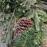 32" Pinecone LED Glitter Wreath