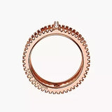 MICHAEL KORS Rose Gold Pave Crystal Nesting Ring