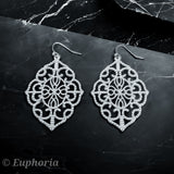 Etched Pendant Earrings