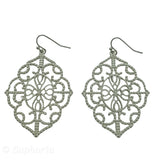Etched Pendant Earrings
