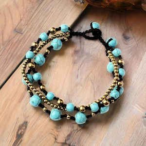 Turquoise Cord Bracelet