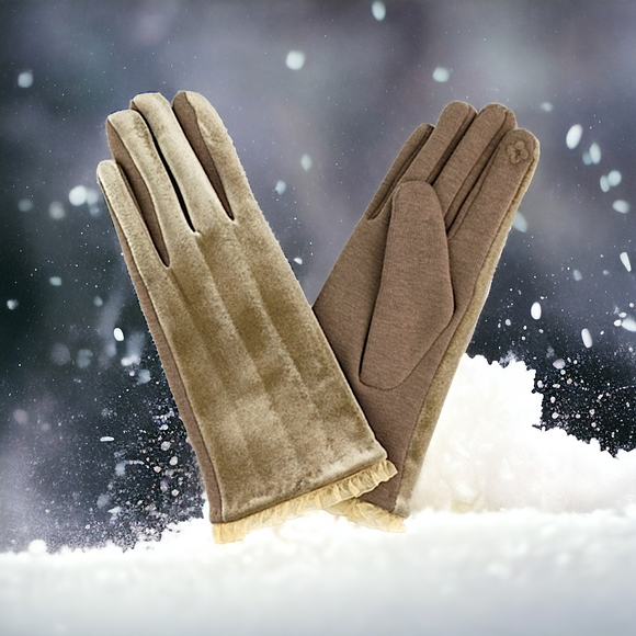 Velvet Smart Touch Gloves