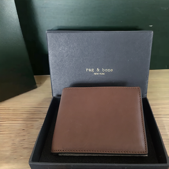 RAG&BONE Men's Leather Bifold Wallet