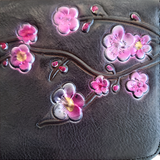 Handmade Embossed Leather Wristlet/Wallet