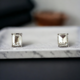CHARTER CLUB Emerald Cut Crystal Necklace & Earring Set