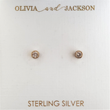 OLIVIA & JACKSON CZ Post Earrings