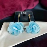 INC Flower Drop Earrings