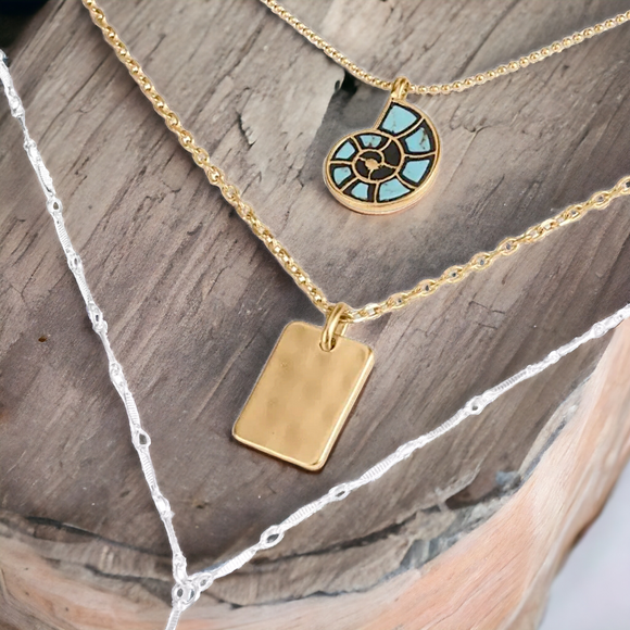 LUCKY BRAND Layered Removable Pendant Necklace