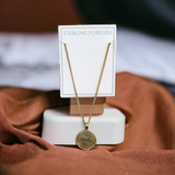 STERLING FOREVER Gold Plated Medallion Necklace