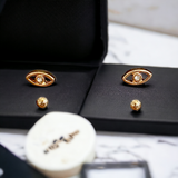 NORDSTROM Gold Diamond Accent Earring Set