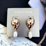 NORDSTROM Faux Pearl Dome Earrings