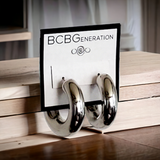 BCBG GENERATION Tube Hoop Earrings