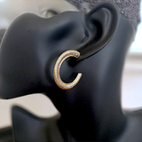 ANNE KLEIN Textured Hoop Earrings