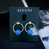 ALFANI Stone Door Knocker Earrings