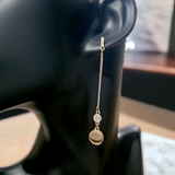 DKNY Rhinestone Pendant Earrings