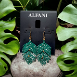 ALFANI Palm Leaf Drop Earrings