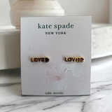 KATE SPADE CZ Love Earrings