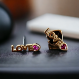 KATE SPADE CZ Love Earrings