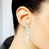 ROBERT LEE MORRIS Crescent Clip-On Earrings