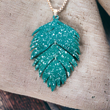 ALFANI Long Leaf Pendant Necklace