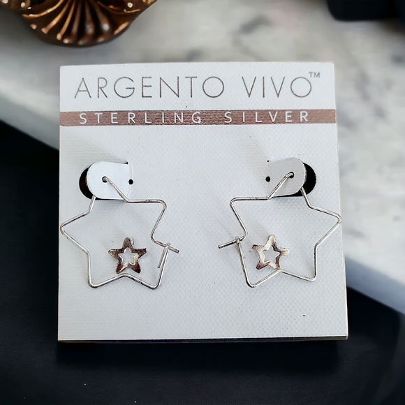 ARGENTO VIVO Star Earring Set