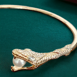 THALIA SODI Crystal Accent Snake Choker Necklace