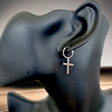 GIANI BERNINI Silver Cross Earrings