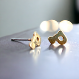 1926 Gold Initial Earrings