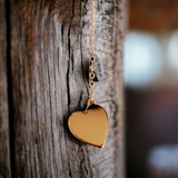 ADORNIA Rose Gold Lariat Heart Necklace